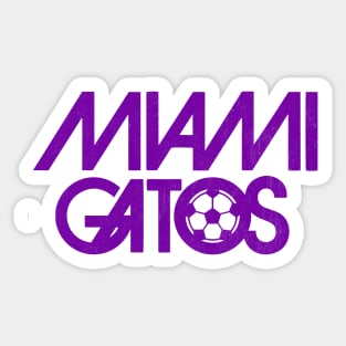 DEFUNCT - Miami Gatos Soccer Sticker